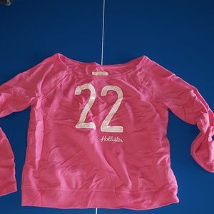 Hollister womens size L Loose Crop Top Sequins